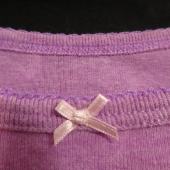 CARTER'S | size 10 | Cat and Mouse Print | Light Purple Short Sleeve Tee W/ Bow - Picture 9 of 14